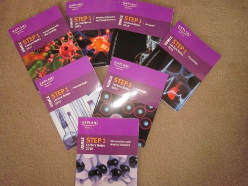 KAPLAN USMLE STEP 1 Lecture Notes 2015 Edition Brand New With DVD 2015
