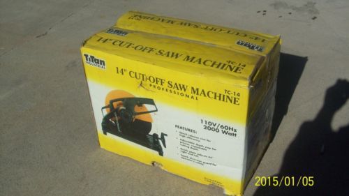 Titan Industrial 14&#034; Cut-Off Saw Electric and New In Box 2000 Watt 110V