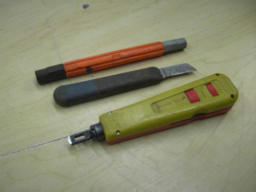 Harris D914 telphone impact punch down tool &amp; can wrench knife NO RESERVE