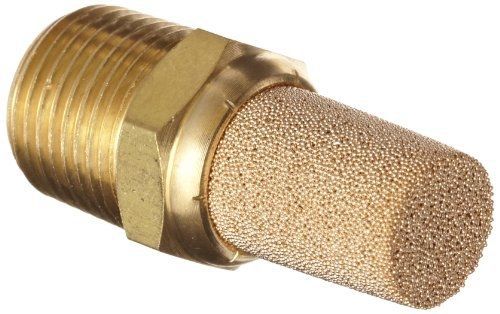 Parker EM37-90 EM Series Sintered Bronze Muffler/Filter, 3/8&#034; NPT Male, 11/16&#034;