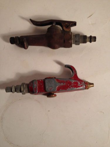Vintage Schrader Air Blower Gun &amp; Unmarked Vintage Air Blower Gun