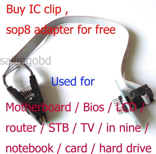 20pcs SOIC8 SOP8 Flash Chip IC Test Clip socket adpter BIOS/24/25/93 Programmer