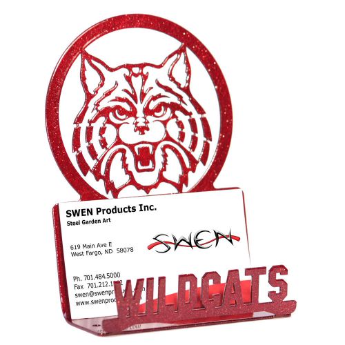 SWEN Products ARIZONA WILDCATS RED Metal Business Card Holder