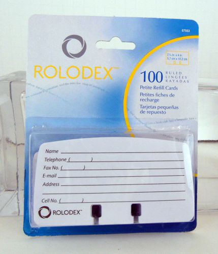 ROLODEX petite refill cards NEW