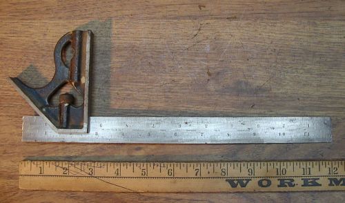 Old Used Tools,Millers Falls 12&#034; Combination Square,Tempered No. 4,Made In U.S.A