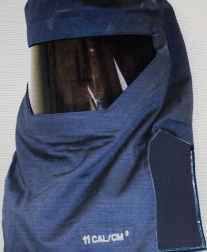 Fh11bl-salisbury arc flash hood, size universal, length 18 in., navy blue    new for sale