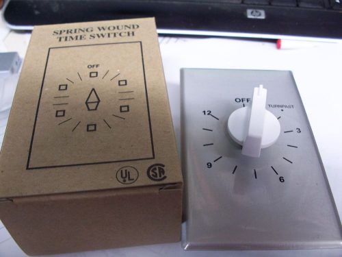Precision spring wound time switch 30 min, 60 min or 12 hour for sale