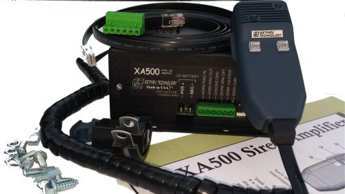 Hands Free GT XA500 Siren Amplifier 1/200W PA Police EMS Fire Federal Code3 200W