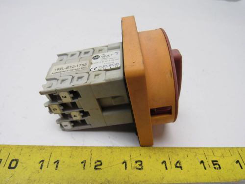 Allen Bradley 194L-E12-1753 Inductive Load-Rated Load Switch On/Off 12A 600VAC