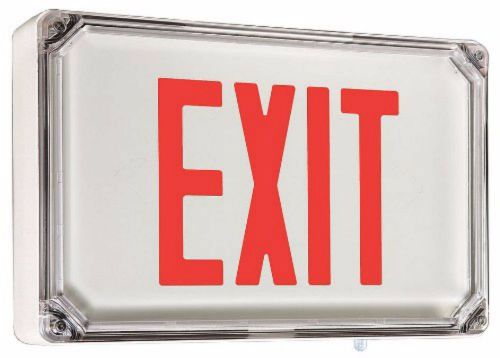 Dual-Lite - SEWLDRWE-4X - Exit Sign, 8.7W, LED, Red/Wht, 2S (M1425)