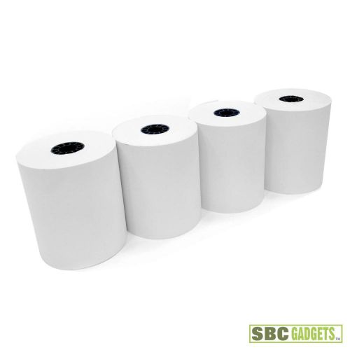 *NEW* [4-Pack] Staples 1-Ply POS, Register &amp; Calculator Rolls (Size: 3&#034; x 128&#039;)