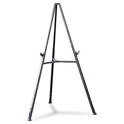 Triumph Display Easel, Adjust 37&#034; to 62&#034; High, Gray, Sold as 1 Each