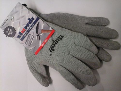 sturrdiest collection cotton knit general work tough grip gloves small size