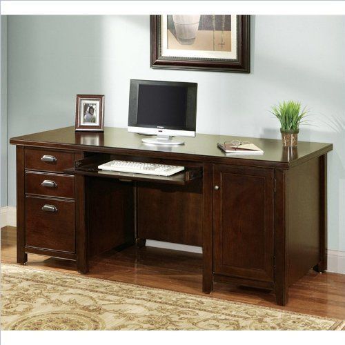 Kathy home office desks ireland home by martin tribeca loft cherry double desk - for sale