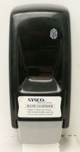 Sysco Black Industrial Workplace Manual Wall Mountable Hand Sanitizer Dispenser