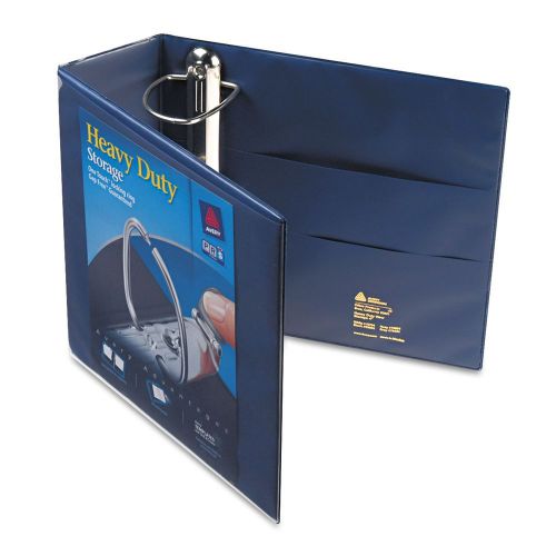 4&#034; avery one touch ezd heavy-duty 3-ring binder nonstick view three inch blue for sale
