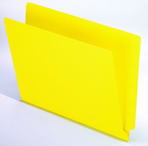 Pendaflex Colour End Tab Folders, Full Tab, Letter Size, Yellow, 100 per Box