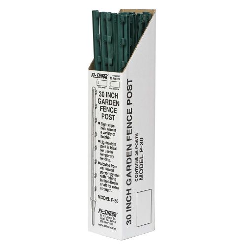Fi-shock p-30g green garden post for fence (25 pack) 30&#034; for sale