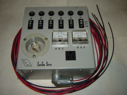 EmerGen Generator Manual Transfer Switch #6-5000 Used UBI Unique Breakers INC.