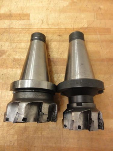 (2) nice nmtb50 shell mill tool holders 3.00&#034; 4.00&#034; taegutec yuasa etm 50 taper for sale