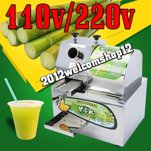 Desktop electric stainless steel sugar cane juice machine, sugar cane juicer for sale