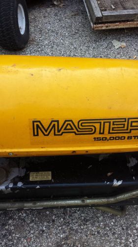 Master 150,000 B.T.U. kerosean bullet  horizontal heater