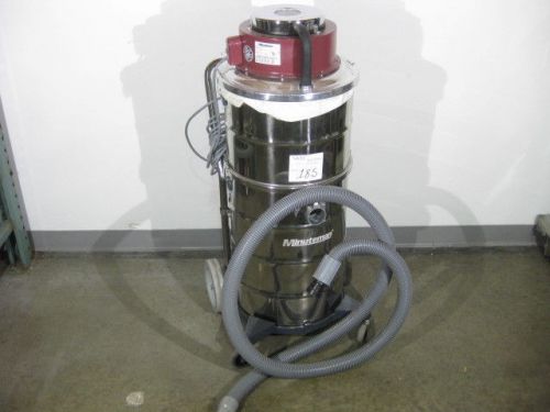 Minuteman mx1000-15 stainless steel 15 gallon cleanroom vacuum, wet/dry for sale