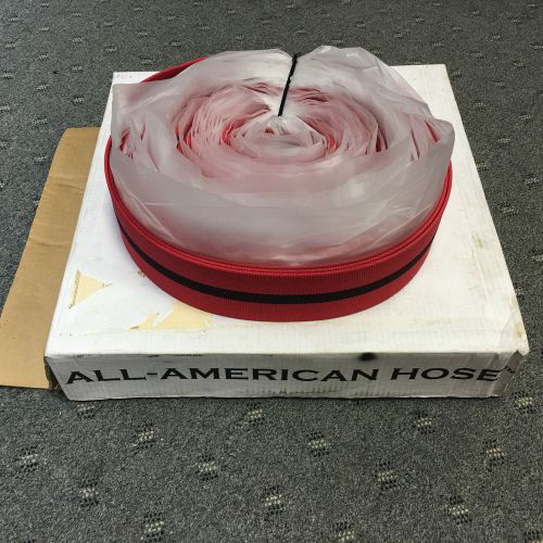All-American Hose 1.75” X 100’ Red w/ Black Stripe Hose Fire Dept, Oil Well