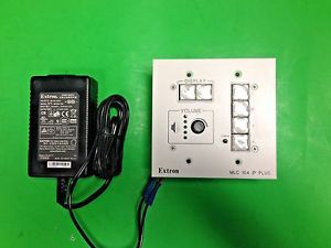 EXTRON MLC 104 IP PLUS WHITE MEDIALINK WALL CONTROLLER w POWER SUPPLY and TRIM