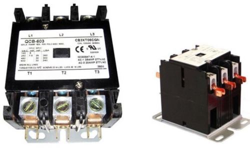 Quality electric-definite purpose contactor (3 poles) &#034;75 fla/ amps 108/240vac &#034; for sale