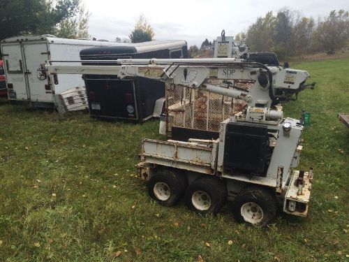 Sdp ez-hauler mini derrick diesel digger crane boom trailer truck michigan for sale