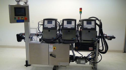 Videojet 1620-1610 package coding printer conveyor &amp; plasma surface treater for sale