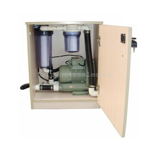 16L/min Dental Vacuum Suction Unit System Wooden Box for 3PC Dental Chair Clinic