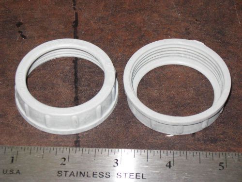 Lot of 25 rigid conduit pipe bushing threaded 1-1/2&#034; gray plastic insulating 1.5 for sale
