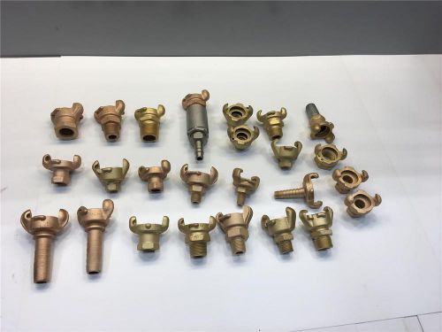 Brass threaded &amp; barb air pneumatic hose coupling coupler fitting mix lot for sale