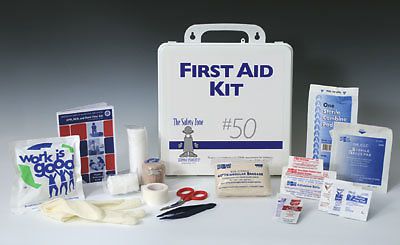 Safety Zone Plastic Office First Aid Kit - 50 Person (1 Kit)