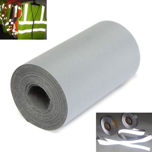 3 Meter 5cm Reflective Silver Tape Safety Warning Sew On Wide Trim Fabric