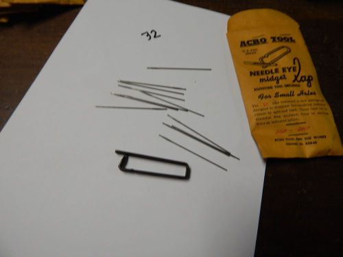 ACRO TOOL Needle Eye Midget Lap .054&#034;-.062&#034;  12 Laps &amp; Adjusting Tool Unit # 4