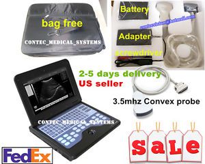 US seller,portable Ultrasound Scanner Digital laptop Machine 3.5mhz Convex probe