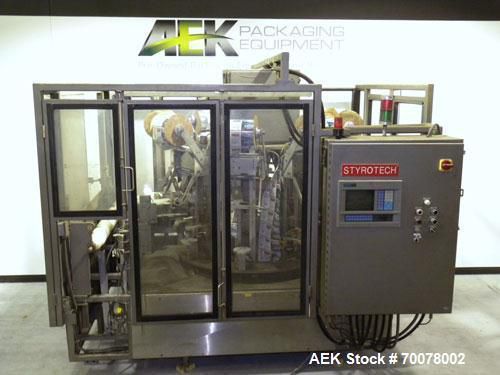 Used- styrotech automatic polysleeve stretch sleeve applicator, model st-6080. c for sale