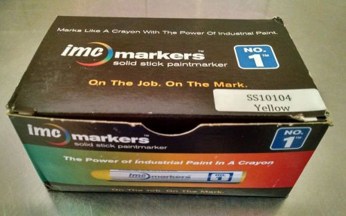IMC Marker No.1 SolidStick Paintmarker Metal Wood Concrete Crayon YELLOW SS10104