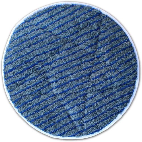 21&#034; Scrubber Gray Microfiber Carpet Bonnets - 6 Pack