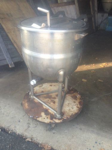 KETTLE JACKETED APPROX 40 GALLON STAINLESS STEEL