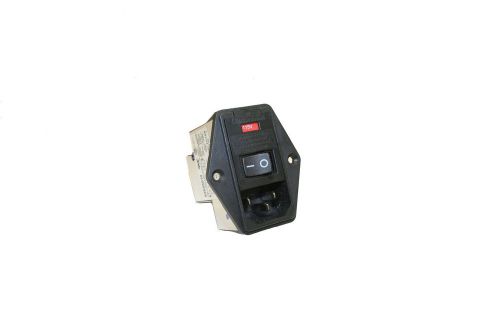 Interpower 83545010 five function screw mount module c14 inlet switch double ... for sale