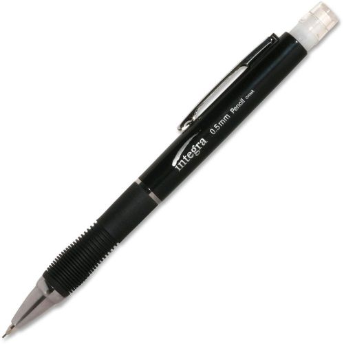 Integra mechanical pencil,Comfort Grip,Metal Clip, .5mm,Black