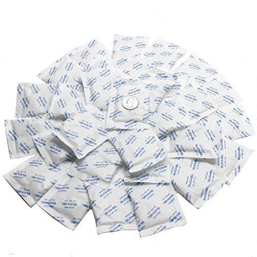 Silica gel desiccants 2 1/4 x 3 1/4 - 30 silica gel packets of 10 grams by dr... for sale