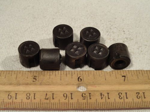 7pc fairlane round carbide tipped gripper 1/2&#034; dia 1/2&#034; tall #10-32 thrd 4-point for sale