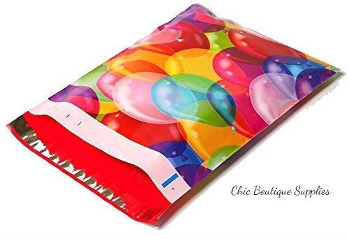 Designer Balloons Poly Mailers -  100 Pack  (10 x 13)