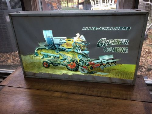 vintage Alis Chambers Gleaner lighted sign