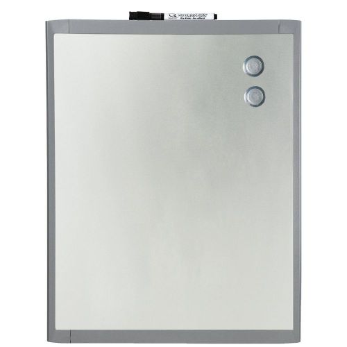 Quartet Stainless Steel Finish Magnetic Dry-Erase Board, 8.5 x 11 Inches New